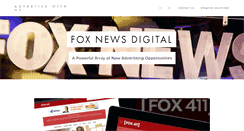 Desktop Screenshot of advertise.foxnews.com